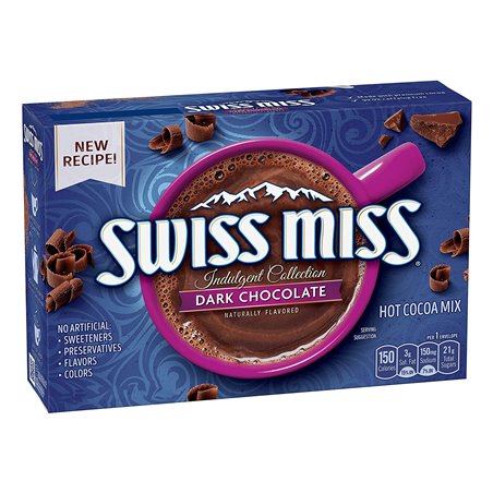 25190 - Swiss Miss Dark Chocolate - 10 Pack (Case of 12) - BOX: 12 Pack