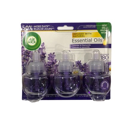 25251 - Air Wick Scented Oil  Lavender & chamomile 3 Refill - 2.02 fl.oz - BOX: 6 Pkg /3ct