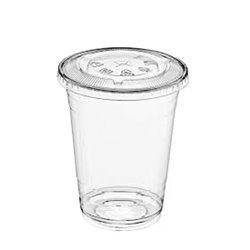 25308 - Clear Plastic Cold Cups, With Lid  16 oz. - 1000ct - BOX: 1000 cups