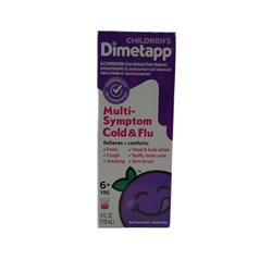 28260 - Dimetapp Children's Multi Symptom Cold & Flu - 4 fl. oz. - BOX: 12