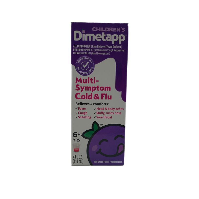28260 - Dimetapp Children's Multi Symptom Cold & Flu - 4 fl. oz. - BOX: 12