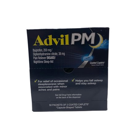 28289 - Advil PM 200mg - 120 Caps - BOX: 