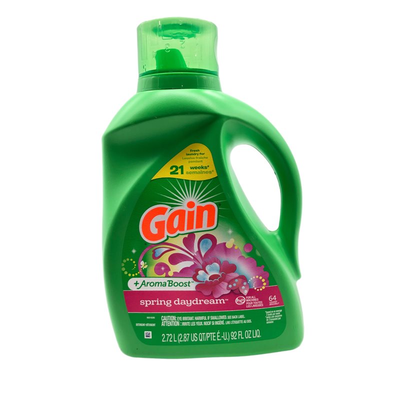 28303 - Gain Liquid Laundry Detergent, Spring DayDream /4 - 92 fl. oz. (00719) - BOX: 4 Units