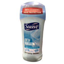 25326 - Suave Deodorant Shower Fresh - 2.6 oz. - BOX: 12 Units