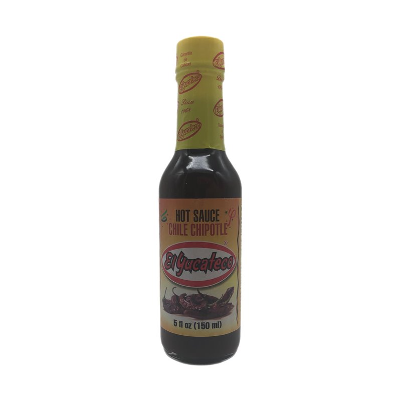 25328 - El Yucateco Hot Chipotle Sauce  - 5.oz (Pack of 6) - BOX: 6 Units