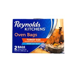 25389 - Reynolds Kitchens Oven Bags Turkey Size 24/2ct - BOX: 24ct