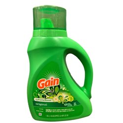 25460 - Gain Liquid Laundry Detergent, Original - 46 fl. oz. (Case of 6) (1.36 L) - BOX: 6 Units