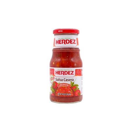 25491 - Herdez Salsa Casera Hot - 16 oz. (12 Pack) - BOX: 12 Units