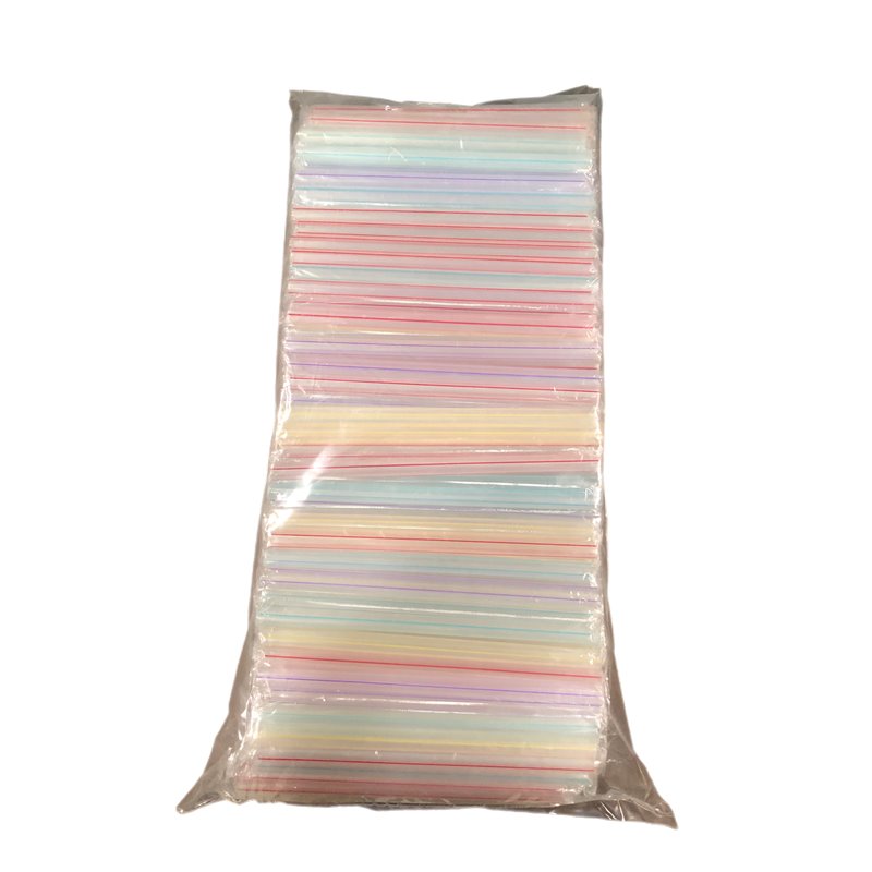 25604 - Plastic Straw Wrapped 5PK  - 4000ct - BOX: 6 Pkg