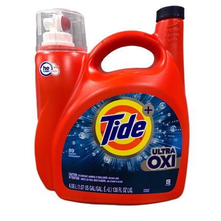 25747 - Tide Liquid Detergent,HE, Ultra Oxi  - 138 fl. oz. (Case of 4) - BOX: 4  Units