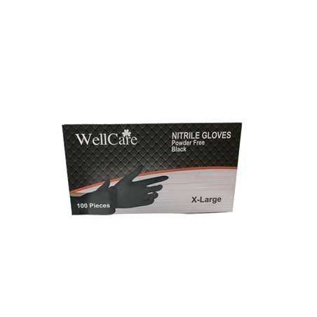 25776 - Nitrile Gloves Black PF, X-Large - 100ct - BOX: 10 Pkg