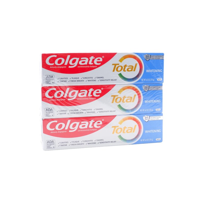 26251 - Colgate Toothpaste, Total Whitening USA- 6.0 oz. - BOX: 24 Units