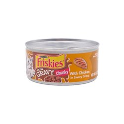 26073 - Friskies Cat Food Xtra Gravy Chunky With Chicken  , 5 oz. - (24 Cans) - BOX: 24