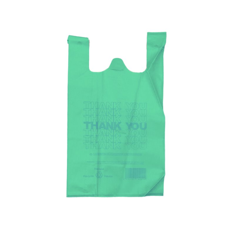 26641 - Non-Wove Vest Bag Green 200ct - BOX: 100