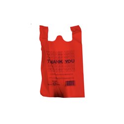 26642 - Non-Wove Vest Bag Red 200ct - BOX: 100