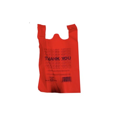 26642 - Non-Wove Vest Bag Red 200ct - BOX: 100