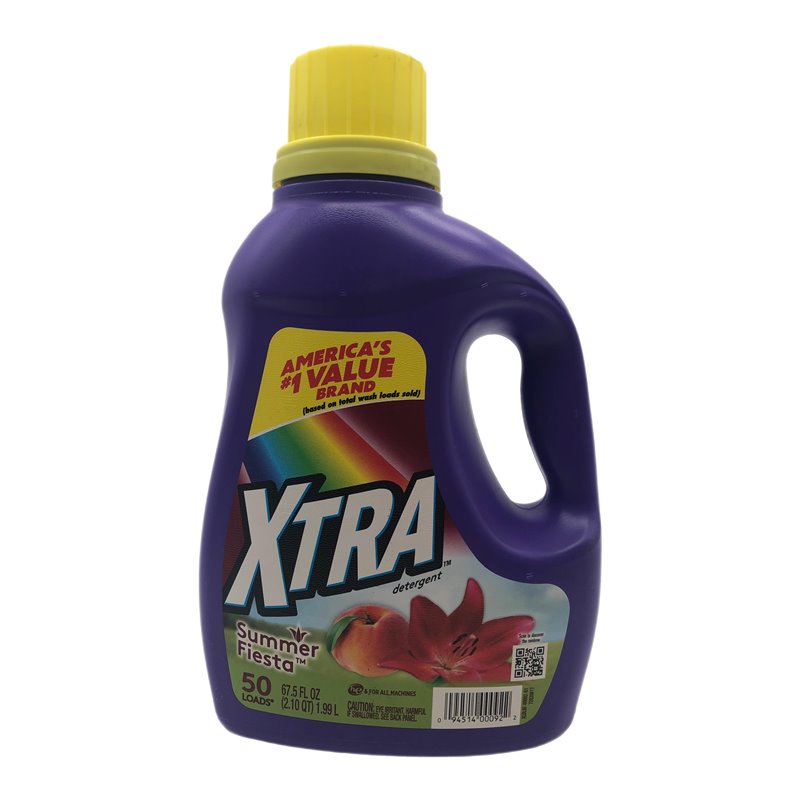 26682 - Xtra Laundry Detergent, Summer Fiesta - 67.5 fl. oz. (Case of 6) - BOX: 6 Units