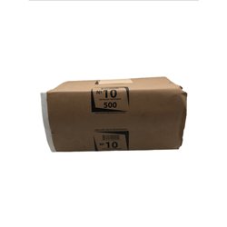 27181 - Paper Bags 10 White - 500ct - BOX: 4 Pkg