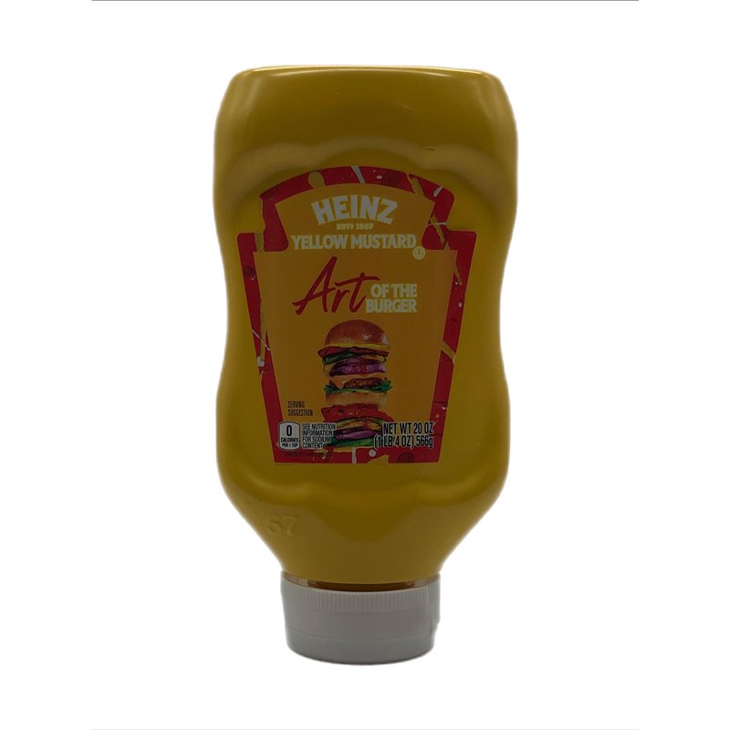 27208 - Heinz Mustard Yellow - 20 oz. (12 Pack) - BOX: 