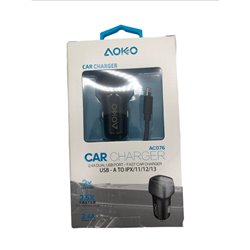 27445 - Aoko Car Charger Iphone 2.4A ( AC076 ) - BOX: 