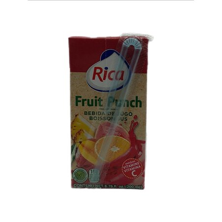 27447 - Rica Juice Fruit Punch - 6.76 fl. oz. (Pack of 24) - BOX: 24Units