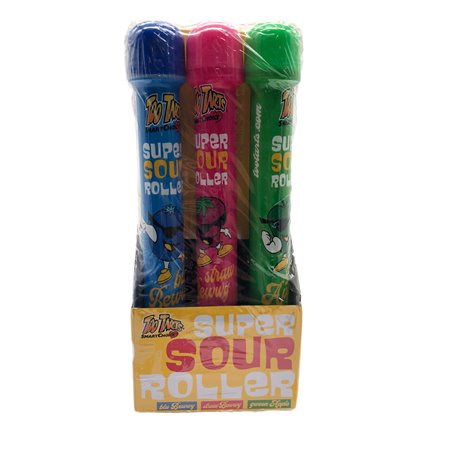 27601 - Too Tarts Super Sour Roller(Blue Bewwy, Straw Bewwy, Green Apple) - 15ct - BOX: 8 Pkg/ 12 Pkg