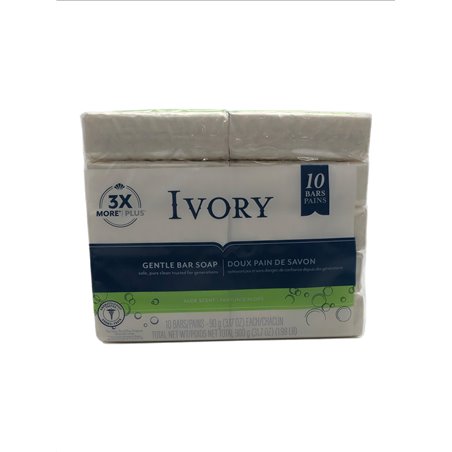 27728 - Ivory Soap Bar Aloe (3x More/Plus) - 3.17 oz. (10 Pack) - BOX: 12