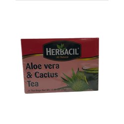 27733 - Herbacil Aloe Vera & Cactus Tea 0.88 oz -  25 bag - BOX: 
