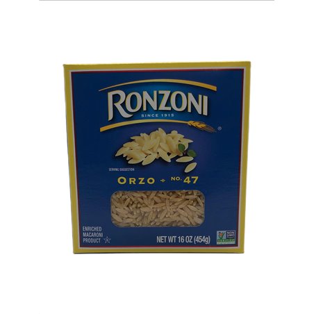27737 - Ronzoni Orzo No .47 - 1 lb. (Case of 12) - BOX: 12 Units
