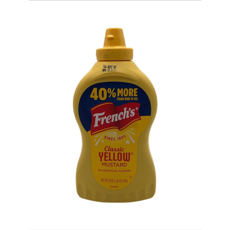 27762 - French' s Yellow Mustard 20 oz - BOX: 12