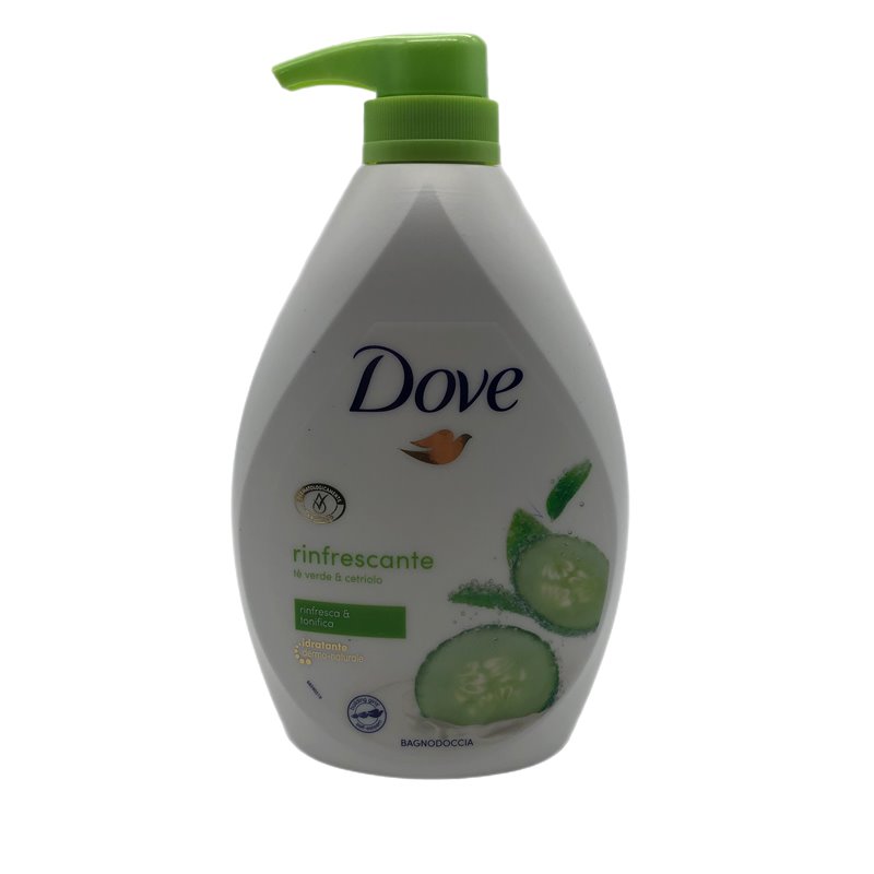 27798 - Dove Bath Gel/Go fresh Green tea & Cucumber bagno with Pump Case- 720ml - BOX: 4 Units