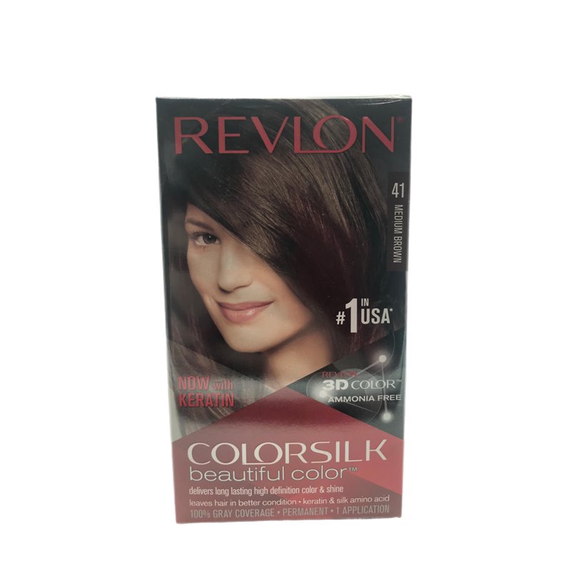 28051 - Revlon Colorsilk Hair Color  Medium Brown , 41/4N - BOX: 12