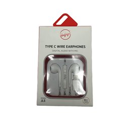 28099 - Type C Wire Earphones 4 ft - BOX: 