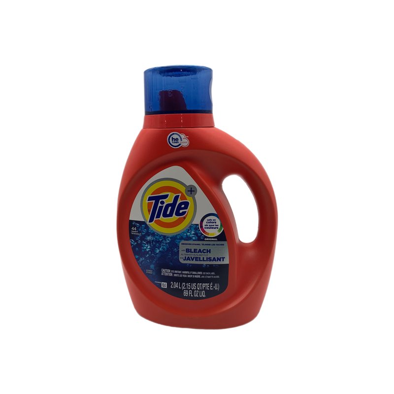 28114 - Tide Liquid Detergent, Original/W Bleach - 69 fl. oz. (Case of 4) - BOX: 4 Units