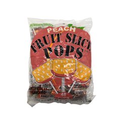 28126 - Fruit Slice Slice Pops Peach - 16/48ct - BOX: 16 Pkg
