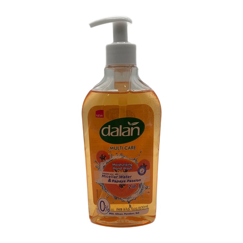 28142 - Dalan Liquid Hand Soap, Micellar 2 In 1 Water & Papaya Passion - 13.5 fl. oz. - BOX: 24 Units