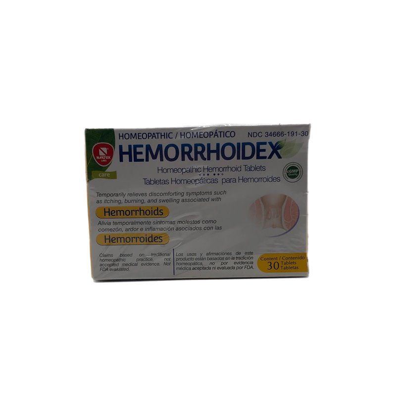 28201 - Hemorrhoidex Tablets 30ct - BOX: 100