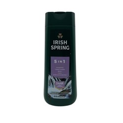 28223 - Irish Spring Body Wash, 5 In 1 (Shampoo, Conditioner, Body, Face) - 4/20 fl. oz. - BOX: 4 Units