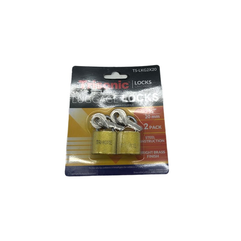28248 - Trisonic Luggage Locks (2Pack) - 3/4 (20mm). (ts-lkg2x20) - BOX: 