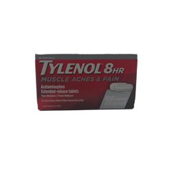 28416 - Tylenol 8HR Muscle Aches & Pain 650mg - 100 Caps - BOX: 