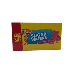 28427 - Kebbler Sugar Wafers Strawberry (King Size) - 9/4.4oz. 07357 - BOX: 9 Pkg