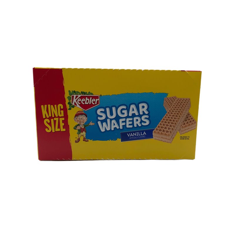 28428 - Kebbler Sugar Wafers Vanilla (King Size) - 9/4.4oz. 07356 - BOX: 9 Pkg