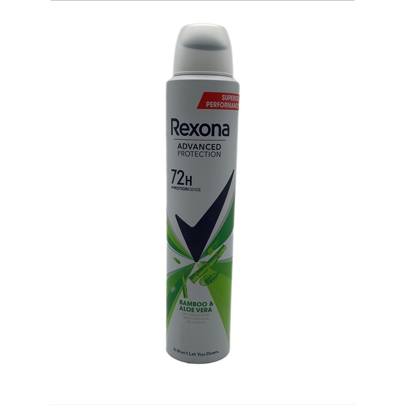 28590 - Rexona Spray Bamboo & Aloe Vera - 12/6.7oz (200ml) - BOX: 12 Units