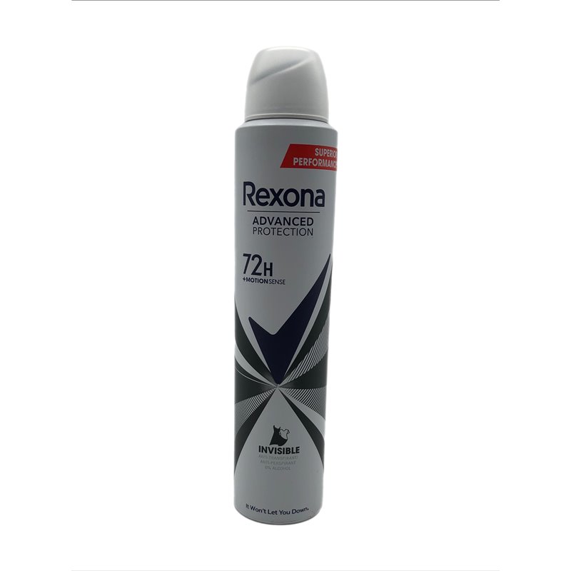 28591 - Rexona Spray Invisible For Women - 12/6.7oz (200ml) - BOX: 12 Units