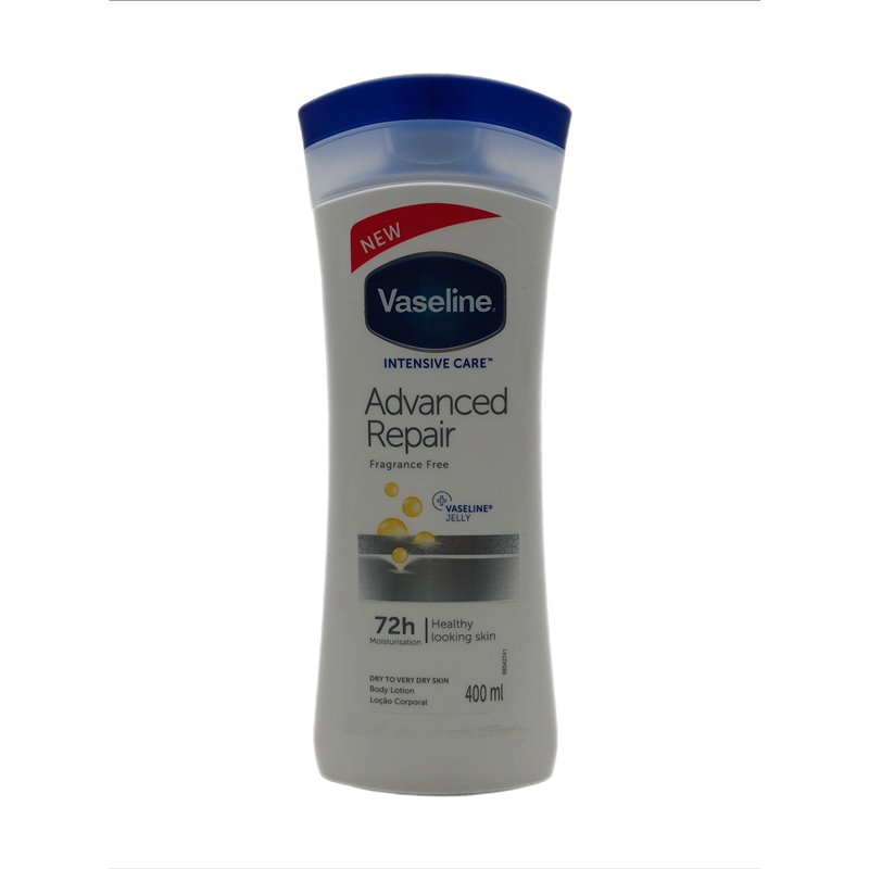 28594 - Vaseline Cream Advanced Repair Fragrance Free (72H) - 400ml - BOX: 6