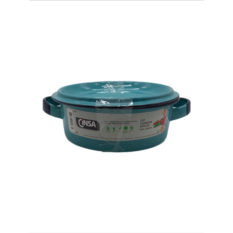 28617 - Cinsa Casserole Stock Pot W/Lid - 2 Qt. (319935) - BOX: 6 Units