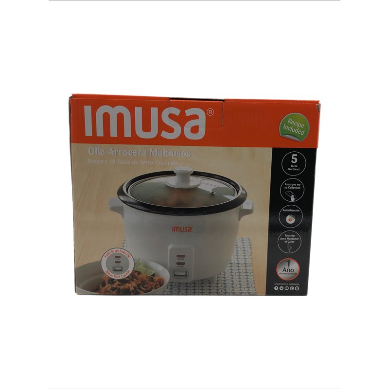 28626 - Imusa Electric Rice Cooker - 5 Cups - BOX: 
