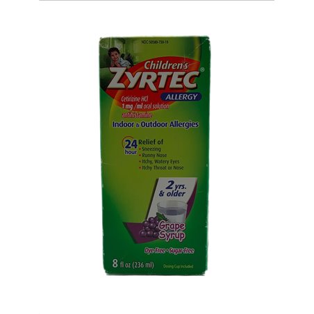 28648 - Zyrtec Allergy Children's, Grape - 8 fl. oz. - BOX: 