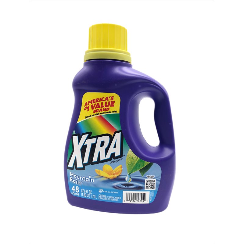 28756 - Xtra Laundry Detergent, Mountain Rain  - 57.6 fl. oz. (Case of 6). 20508783 - BOX: 6 Units