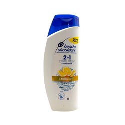 29350 - H&S Shampoo Citrus Fresh 2 In 1 - 25.36 fl. oz. (750ml) - BOX: 12 Units